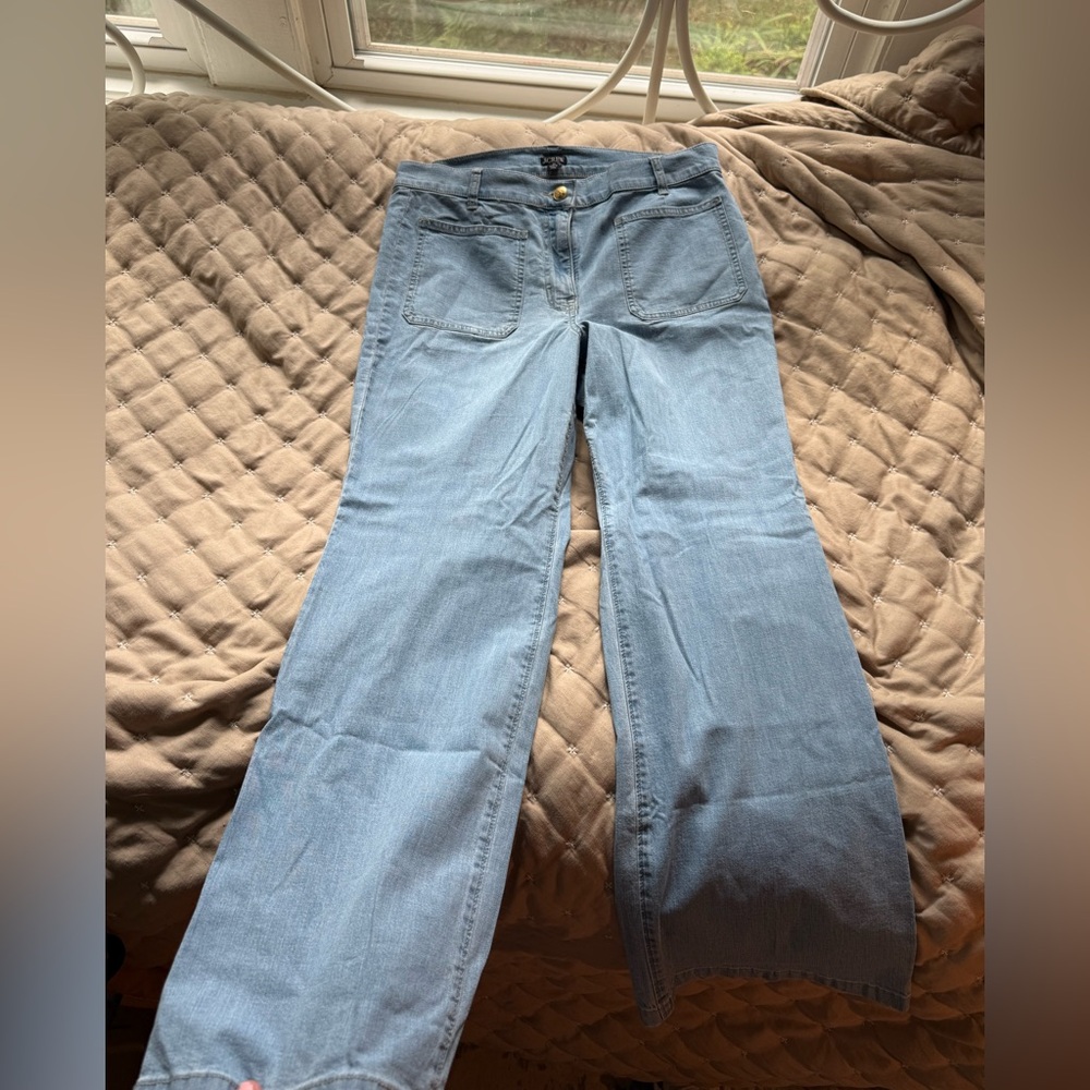 J.Crew Sky Blue Button-Up jeans